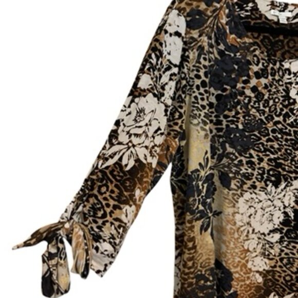 PERFECT for FALL /TRANSITIONAL PRETTY PRINT TOP PLUS 18/20 #3 - Picture 4 of 8